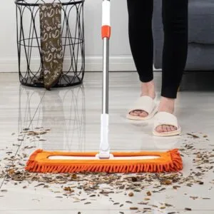 Buy SOGA 50x12 Orange Microfiber Flat Mop Floor Cleaning Pads Rotating Dust Remover Online - Home & Garden / Cleaning / Mops & Buckets - 2 - NZ Depot Free Shipping
