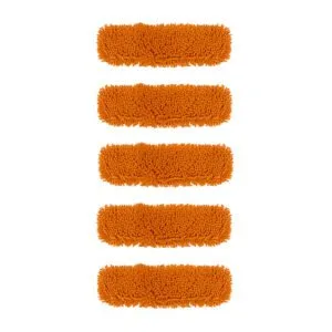 Buy SOGA 5X 50x12 Orange Microfiber Flat Mop Floor Cleaning Pads Rotating Dust Remover Online - Home & Garden / Cleaning / Mops & Buckets - 1 - NZ Depot Free Shipping