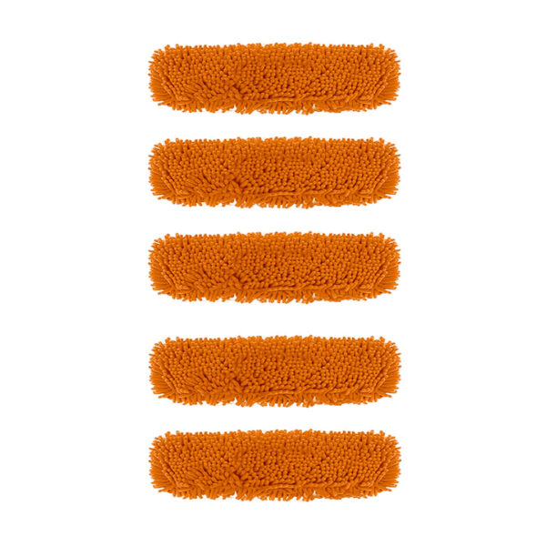SOGA 5X 60x12 Orange Microfiber Flat Mop Floor Cleaning Pads Rotating Dust Remover, Home & Garden > Cleaning > Mops & Buckets, , , , ,  - NZ DEPOT 1