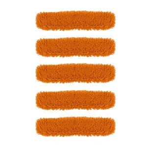 Buy SOGA 5X 80x12 Orange Microfiber Flat Mop Floor Cleaning Pads Rotating Dust Remover Online - Home & Garden / Cleaning / Mops & Buckets - 1 - NZ Depot Free Shipping