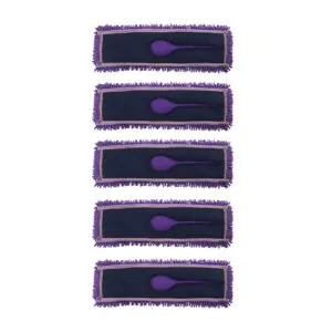 Buy SOGA 5X 90x22 Purple Microfiber Flat Mop Floor Cleaning Pads Rotating Dust Remover Online - Home & Garden / Cleaning / Mops & Buckets - 1 - NZ Depot Free Shipping