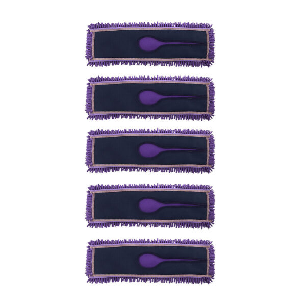 SOGA 5X 90x22 Purple Microfiber Flat Mop Floor Cleaning Pads Rotating Dust Remover, Home & Garden > Cleaning > Mops & Buckets, , , , ,  - NZ DEPOT 1