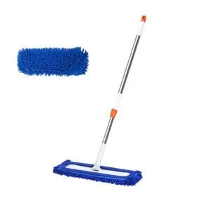 Buy SOGA 60x12 Blue Microfiber Flat Mop Floor Cleaning Pads Rotating Dust Remover Online - Home & Garden / Cleaning / Mops & Buckets - 1 - NZ Depot Free Shipping