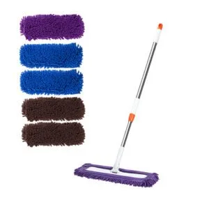 Buy SOGA 60x12 Microfiber Flat Mop Floor Cleaning Pads Rotating Dust Remover 3 Color Online - Home & Garden / Cleaning / Mops & Buckets - 1 - NZ Depot Free Shipping