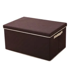 Buy SOGA Medium Coffee Non-Woven Diamond Quilt Grid Fabric Storage/Organizer Box Online - Furniture/Storage & Shelving/Home Storage - 1 - NZ Depot Free Shipping
