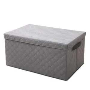 Buy SOGA Medium Grey Non-Woven Diamond Quilt Grid Fabric Storage/Organizer Online - Furniture/Storage & Shelving/Home Storage - 1 - NZ Depot Free Shipping