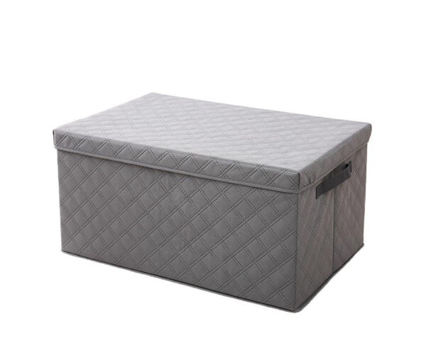 SOGA Medium Grey Non-Woven Diamond Quilt Grid Fabric Storage/Organizer, Furniture, Storage & Shelving, Home Storage, , ,  - NZ DEPOT 1