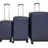 Luggage Set 3pcs front open blue