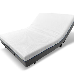 Adjustable Electric Bed with Memory Foam Mattress Queen Combo