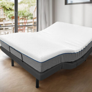 Adjustable Electric bed with Memory Foam Mattress Queen Combo