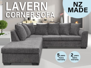 Ds Nz Made Lavern Corner Sofa Kido Black Pr9054 2 Sofas Sectionals Sofa Beds Nz Depot - Nz Depot