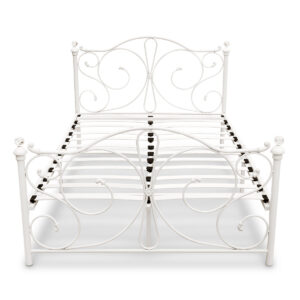 Elizabeth Double Bed White with Mem23