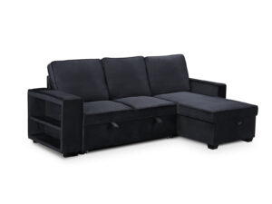 Enkel Pull Out Sofa Black Pr11712 Sofas Sectionals Sofa Beds Nz Depot - Nz Depot