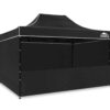 Gazebo Silver coated roof 3x4.5M Black