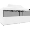 Gazebo Silver coated roof 3x6m White