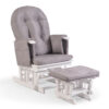Glider chair with footstool