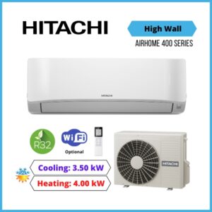 Hitachi 3.5kW airHome 400 High Wall Heat Pump Air Conditioner Split Systems RAK-DJ35PHAT RAC-DJ35PHAT - NZ DEPOT