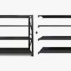 Longspan Shelving 2M - Add-on Bay 4 Layer Black