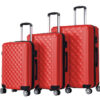 Luggage Set 3pcs Diamond red