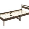 Lzzy Single Bed Frame - Walnut