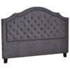 Palmas Headboard Double Linen Grey