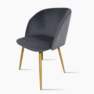 Parson Dining Chair Velvet Grey