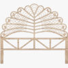 Rattan Bedhead Leaf - Queen Natural
