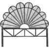 Rattan Bedhead Peacock - Double