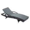 Sun Lounger with Armrest