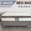 T DS NZ MADE SW Single bed base light Grey NZ