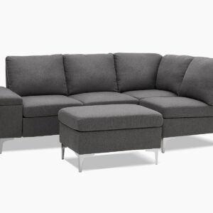 T Kristin Sectional Sofa Set Linen Grey