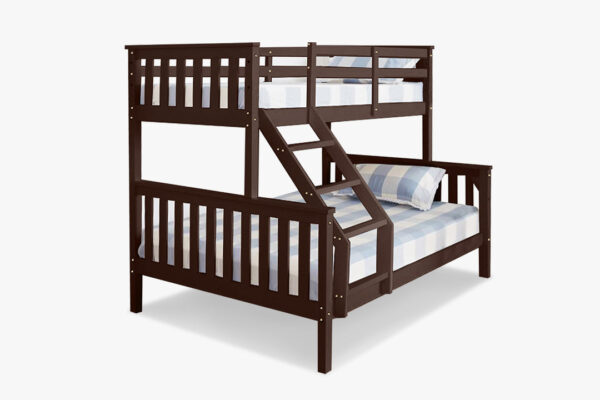 New Chico Wooden Triple Bunk Walnut