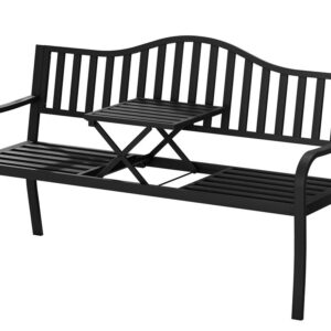 Arteferro Garden Bench with Fold Table