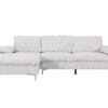 Kaveah Corduroy Sectional Sofa White