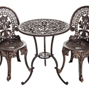 Krona Bistro Set Cast Alum. Bronze