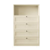 Lonna Steel 4-Drawer Tallboy With 1-Shelf Yellow