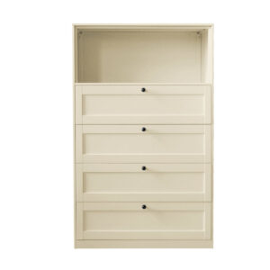 Lonna Steel 4-Drawer Tallboy With 1-Shelf Yellow