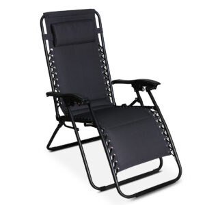 Zero Gravity Chair Padded Black