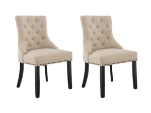 Dining Chair Beige X2 Pr9309 Dining Tables Nz Depot - Nz Depot