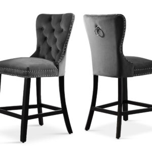 Dining Chair x2 BS740 Dark Grey