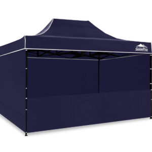 Gazebo C Silver coated roof 3x4.5M Navy