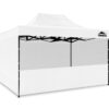 Gazebo Silver coated roof 3x4.5M White