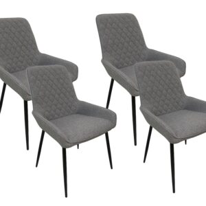 Hebron Dining Chair Grey x4