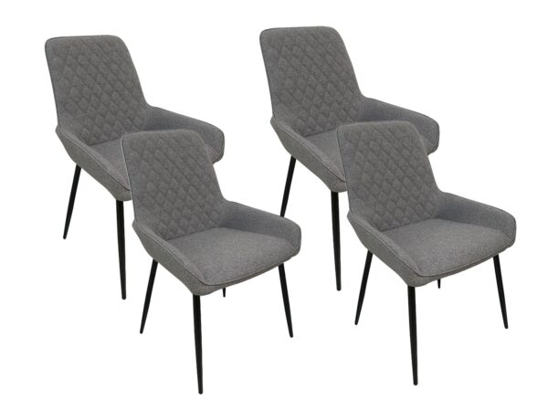 Ds Hebron Dining Chair Grey X4