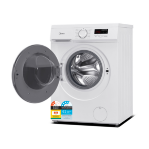 Midea 6KG Front Loader Washing Machine - White Color - Front Load Washing Machines - MFE60-JU1212/C31E-AU(25)-2 - NZ DEPOT