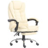Percy Massage Office Chair PU Beige