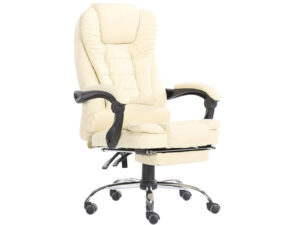 Percy Massage Office Chair Pu Beige Pr7149 Office Chairs Nz Depot - Nz Depot