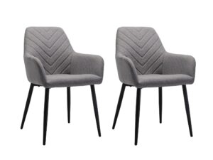 Romia Dining Chair Grey X2 Pr12302 Dining Chairs Nz Depot - Nz Depot