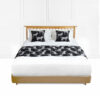 SOGA 1.5m Bed Light Luxury Black Zebra Vintage Bed Scarf Runner Bedding Tail Pad Flag For Home Hotel Set of 3, Home>Bed Linen>Throws And Blankets>Blankets, , , , ,  - NZ DEPOT 1