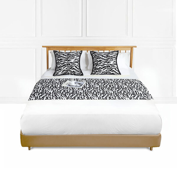 SOGA 1.8m Bed Light Luxury Mottled Bed Banner Vintage Scarf Runner Bedding Tail Pad Flag For Home Hotel Set of 3, Home>Bed Linen>Throws And Blankets>Blankets, , , , ,  - NZ DEPOT 1